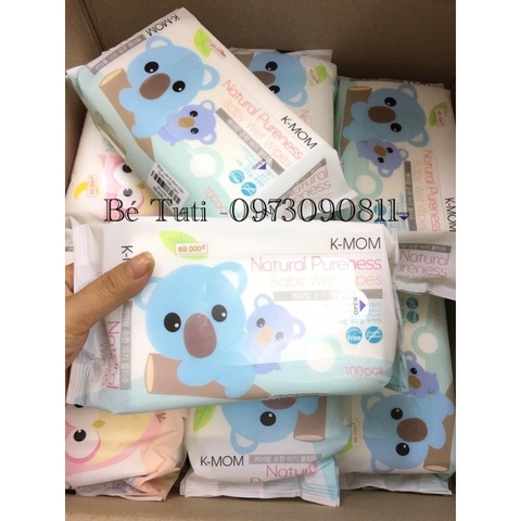 Giấy ướt K – Mom Hàn Quốc từ lâu đã được các mẹ tin tưởng sử dụng bởi khăn được làm 100% từ thiên nhiên, đảm bảo an toàn cho bé yêu