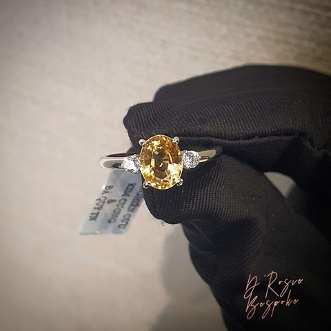 NHẪN SENORITA VIÊN CHỦ CITRINE