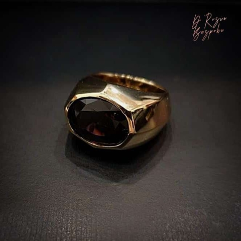 NHẪN NAM GARNET - VÀNG 14K