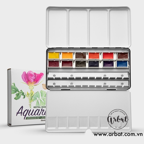 Màu nước Roman Szmal Aquarius - Set Hortus Botanicus 12 màu