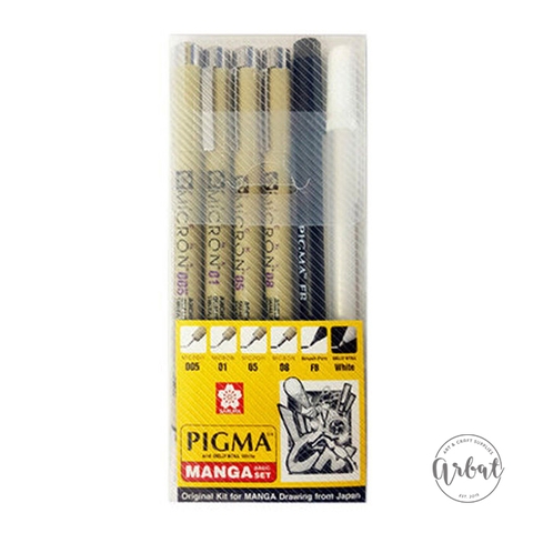 Set 6 cây Sakura Pigma Micron - Manga set