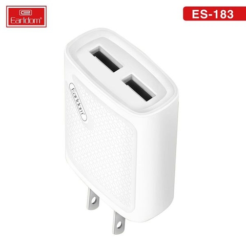 Củ sạc 2 cổng USB Earldom ES-183