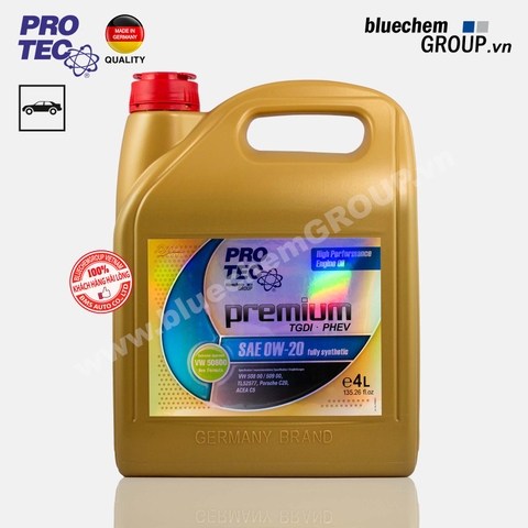 Dầu nhớt PRO-TEC Premium 0W-20 Fully-Synthetic ACEA C5 4L