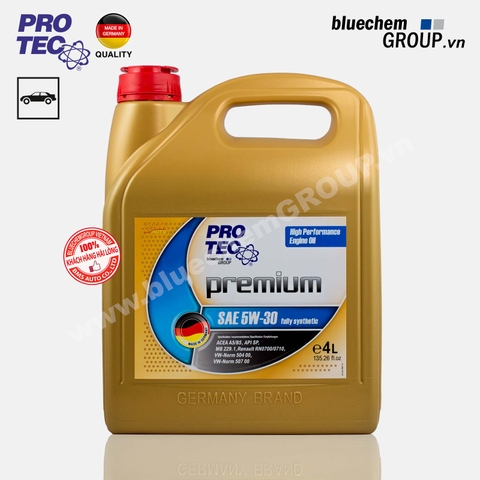 Dầu nhớt PRO-TEC Premium 5W-30 Fully-Synthetic API SP, ACEA A5/B5-12 4L