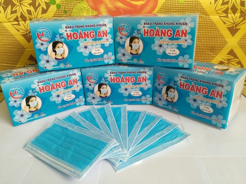 KHẨU TRANG XANH HOÀNG AN ( 4 LỚP)