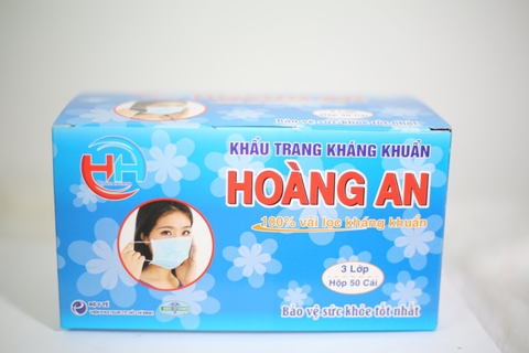 KHẨU TRANG XANH HOÀNG AN (3 LỚP)