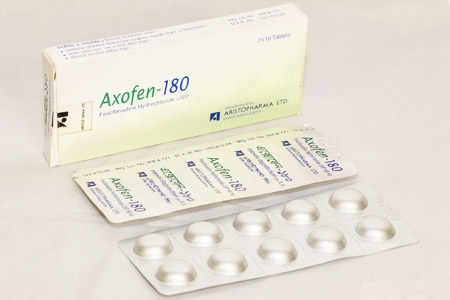 Axofen- 180 ( Fexofenadin hydroclorid 180 mg)