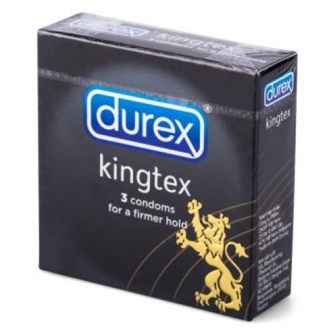 Bao cao su Durex Kingtex hộp 3 chiếc