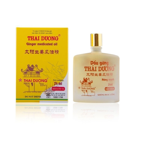 Dầu gió gừng thái dương 24ml