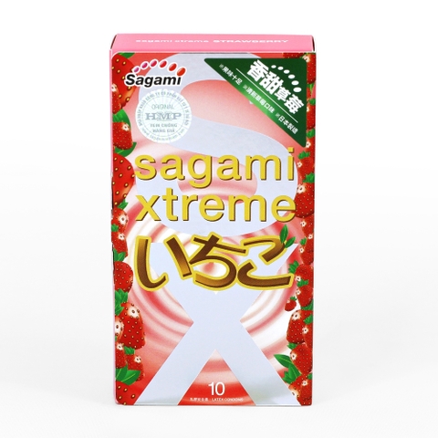 Bao cao su Sagami Strawberry hộp 10 cái