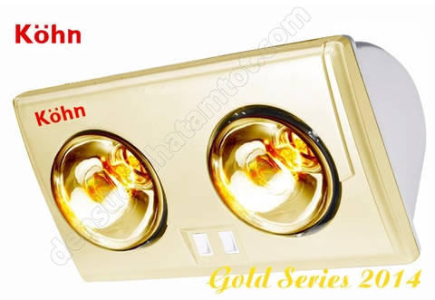 Đèn sưởi nhà tắm Braun Kohn KU02G 2 bóng (Hàng chính hãng)