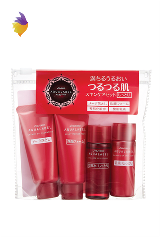 Bộ 4 món dưỡng da mặt Shiseido Aqualabel Mini Set - Nhật Bản - Màu đỏ - TADASHOP.VN - Hotline: 0961.615.617