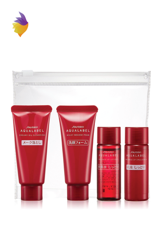 Bộ 4 món dưỡng da mặt Shiseido Aqualabel Mini Set - Nhật Bản - Màu đỏ - TADASHOP.VN - Hotline: 0961.615.617