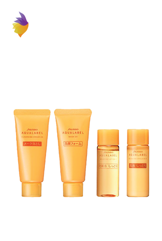 Bộ 4 món dưỡng da mặt Shiseido Aqualabel Mini Set - Nhật Bản - Màu vàng - TADASHOP.VN - Hotline: 0961.615.617