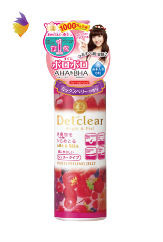Gel tẩy tế bào chết Detclear Bright & Peel Fruits Peeling Jelly Nhật Bản (180ml)