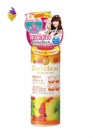 Gel tẩy tế bào chết Detclear Bright & Peel Fruits Peeling Jelly Nhật Bản (180ml)