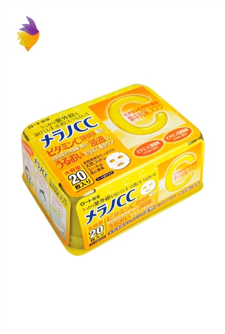Mặt nạ dưỡng trắng da Rohto Melano CC Whitening (hộp 20 miếng) - Nhật Bản