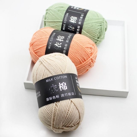 SỰ KHÁC NHAU GIỮA LEN MILK COTTON 50G VÀ 125G
