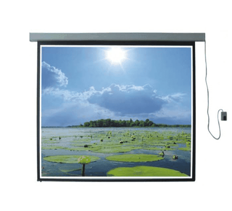 Màn chiếu điện ( có điều khiển từ xa)  136 inch Ecoscreen tỉ lệ 1:1