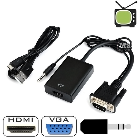 Dây chuyển VGA to HDMI