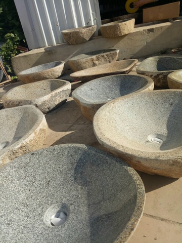 LAVABO ĐÁ TỰ NHIÊN - LAVABO ĐÁ CUÔI