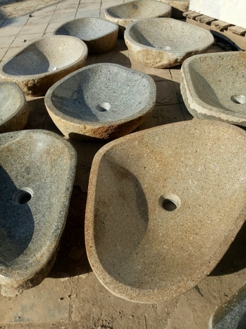 LAVABO ĐÁ TỰ NHIÊN - LAVABO ĐÁ CUÔI