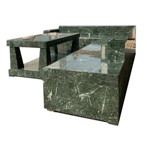 BÀN GHẾ ĐÁ TỰ NHIÊN - SOFA MÀU XANH ẤN ĐỘ