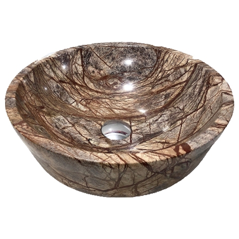 LAVABO ĐÁ TỰ NHIÊN - LAVABO TRÒN DÀY - BST73