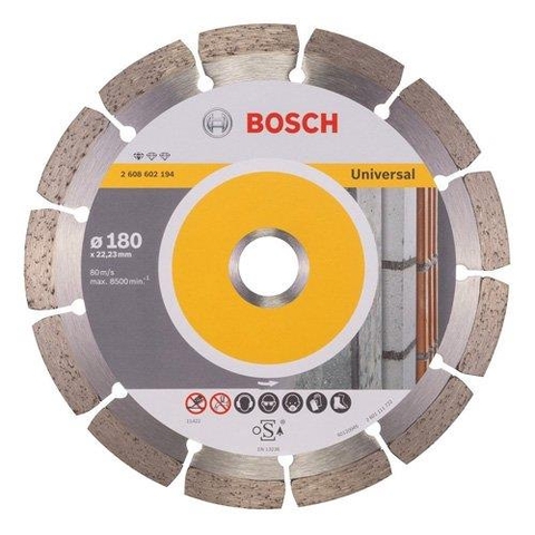 180mm Đĩa cắt kim cương đa năng có khía Bosch 2 608 602 194.