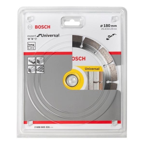 180mm Đĩa cắt kim cương đa năng có khía Bosch 2 608 603 331.