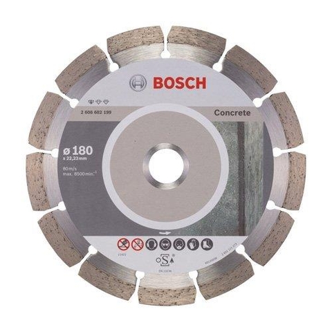 180mm Đĩa cắt bê tông có khía Bosch 2 608 602 199.