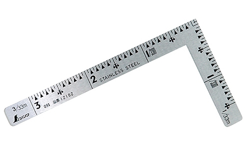 10.5cm x 5.5cm Thước êke đo góc vuông Shinwa 12102