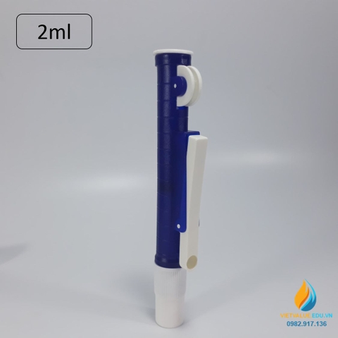 Bơm trợ cho pipet - Pipet pump, màu xanh dương, loại 2ml