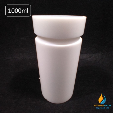 Lõi PTFE bể thủy nhiệt 1000ml, lõi lò phản ứng hấp nhiệt thủy lực 1000ml nhựa PTFE