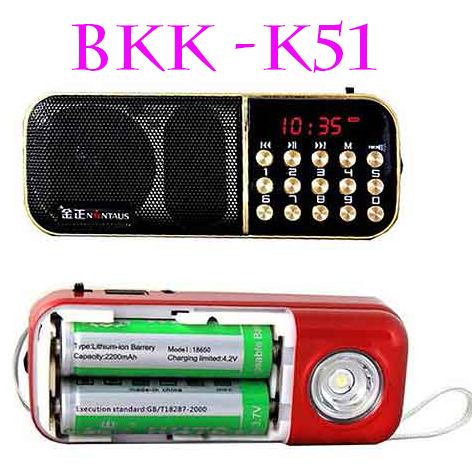 Loa Thẻ Nhớ BKK K-51 Đèn Pin Cực Sáng