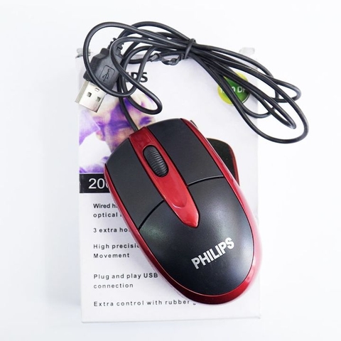 Mouse PHILIP ĐỎ CỔNG USB