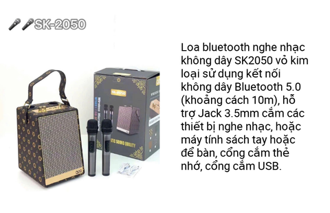 Loa Karaoke Bluetooth QIXI SK-2050 Kèm Micro