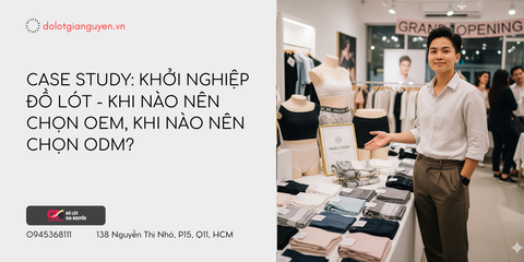 Case Study: Khởi Nghiệp Đồ Lót - Khi Nào Nên Chọn OEM, Khi Nào Nên Chọn ODM?