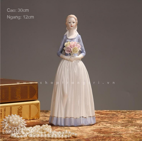 BÚP BÊ SỨ TRANG TRÍ NỘI THẤT LAN DECOR - DC066