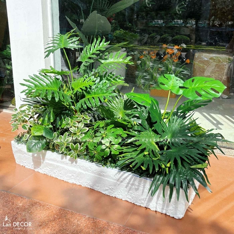 Tiểu Cảnh Cây Giả- Bồn Tiểu Cảnh Thiết Kế Quán Cafe