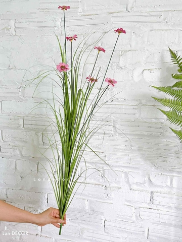 Cành Hoa Cúc Giả- Cành Hoa Cúc Giả Thiết Kế Lan Decor, Trang Trí Kệ Cây Hoa, Decor Căn Hộ, Bồn Rêu Tiểu Cảnh- CC1094