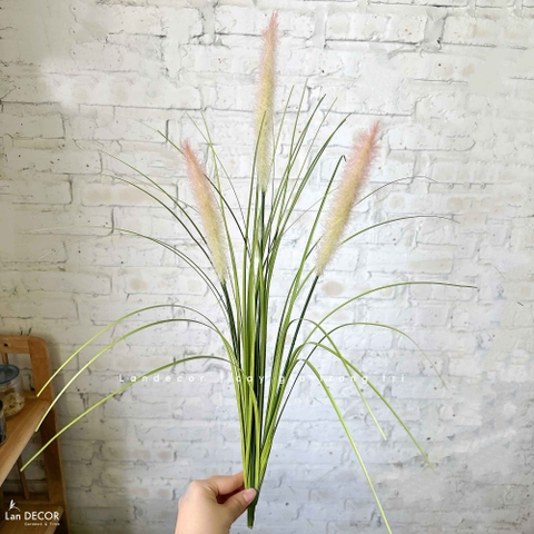 Cỏ Lau Giả- Cành Cỏ Lau Giả Thiết Kế Lan Decor, Trang Trí Kệ Cây, Tiểu Cảnh Lau Giả Quán Cafe Độc Đáo - CC1087