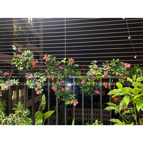 Dây hoa Đỗ Quyên trang trí ban công  (230cm) - CC519
