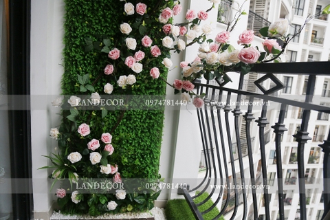 GIÀN HOA HỒNG TRANG TRÍ BAN CÔNG - GH016