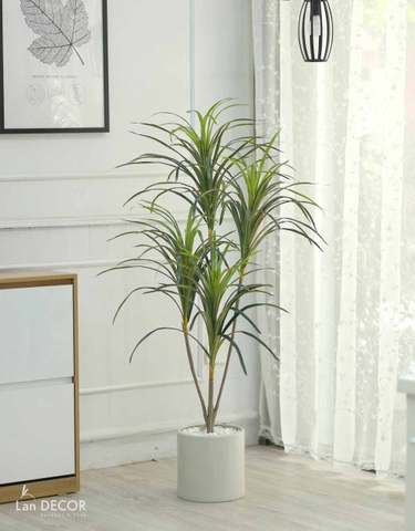 Cây Giả Trang Trí- Cây Phất Dụ, Cây Phú Quý Decor Nội Thất (125cm) - LC2902-3