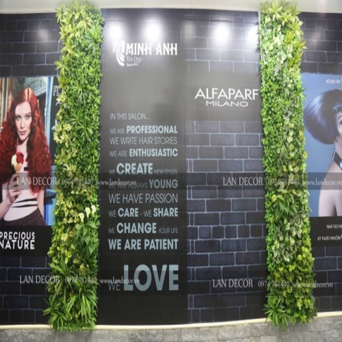 TƯỜNG CÂY GIẢ CHO SALON TÓC - TC093