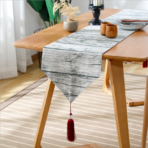 Vải canvas vân gỗ xám - TB209