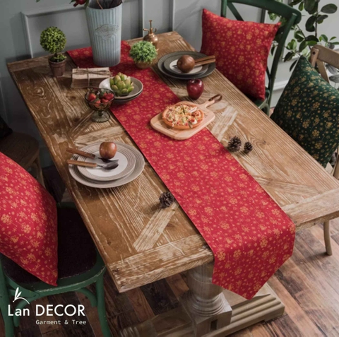 Gối tựa Giáng sinh, Noel, bày sofa, phòng khách sang trọng - VG552-đỏ/xanh