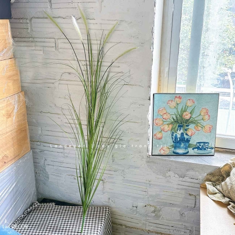 Cỏ Lau Giả- Cành Cỏ Lau Giả Thiết Kế Lan Decor, Trang Trí Kệ Cây, Tiểu Cảnh Lau Giả Quán Cafe Độc Đáo - CC1087
