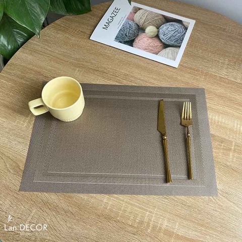 Tấm Lót Bàn Ăn, Tấm Lót Chống Thấm , Cách Nhiêt 30x45cm (Hàng Đẹp Loại 1) - TL109